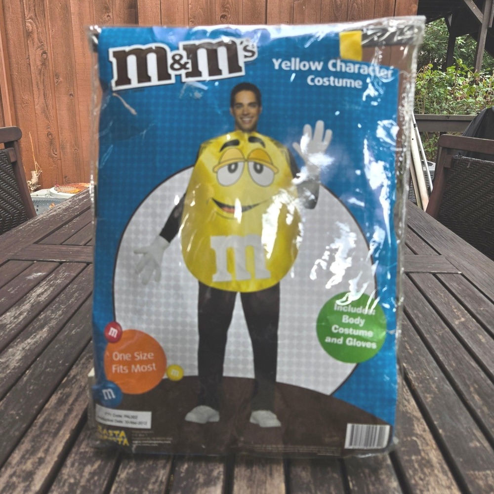 Rasta Imposta Official Yellow M&M Character Costume Adult One Size New Sealed